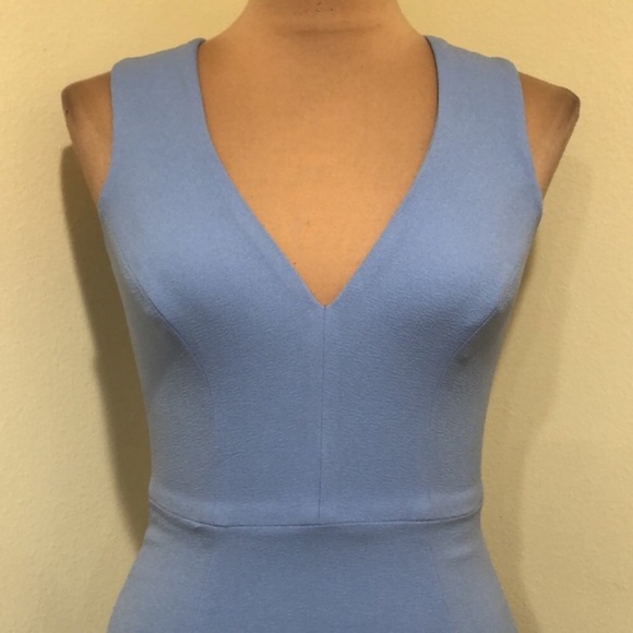 NWT Dress the Population Sandra Formal Maxi Dress Size Large Sky Blue Gown - Picture 3 of 11